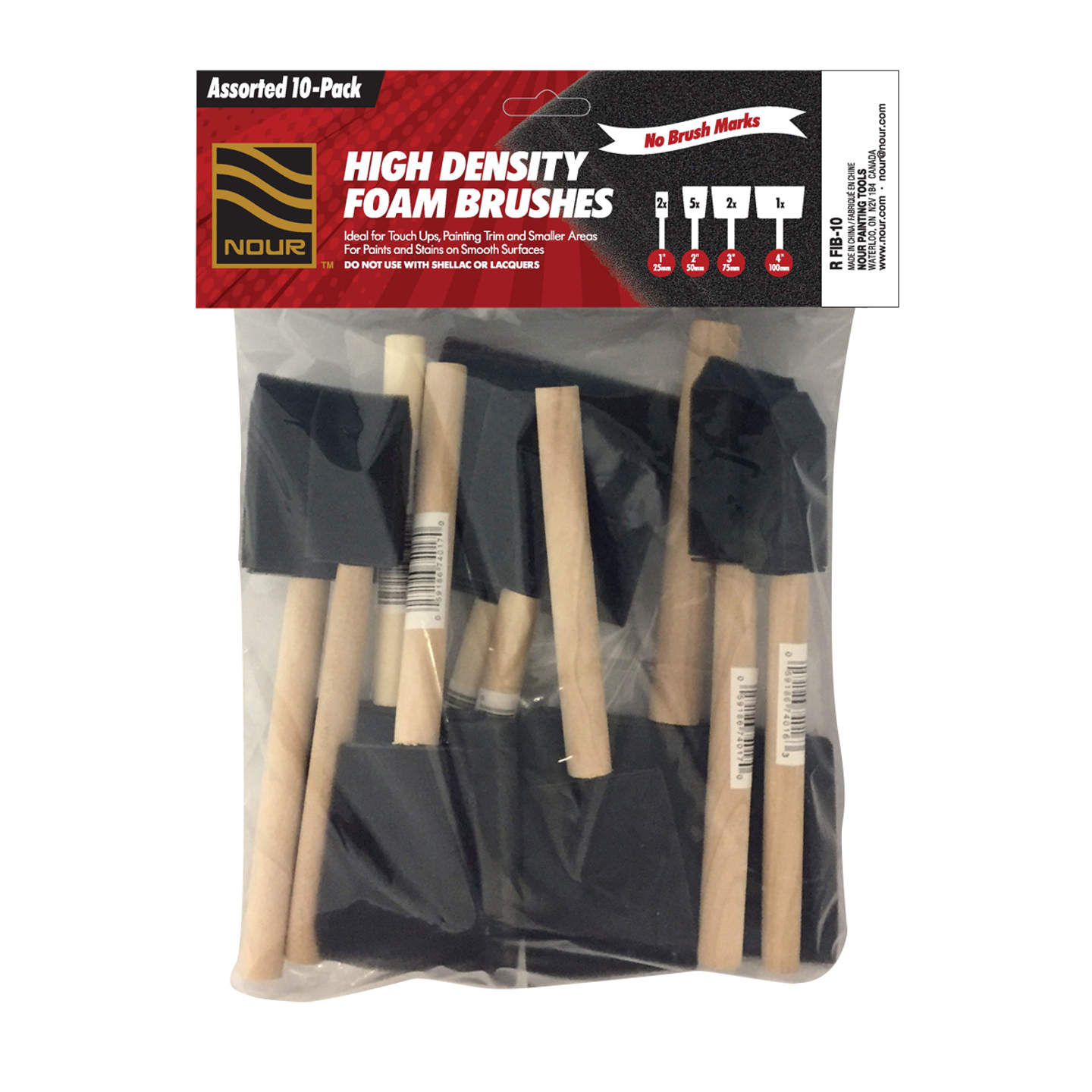 Poly Foam Brush Multi Pack Poly Foam Brushes Nour