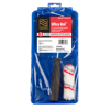 Image for Tissu Rayé Rouge Gris de 4 po - Ensemble de 3 Pièces (Miniplateau en Plastique Bleu)